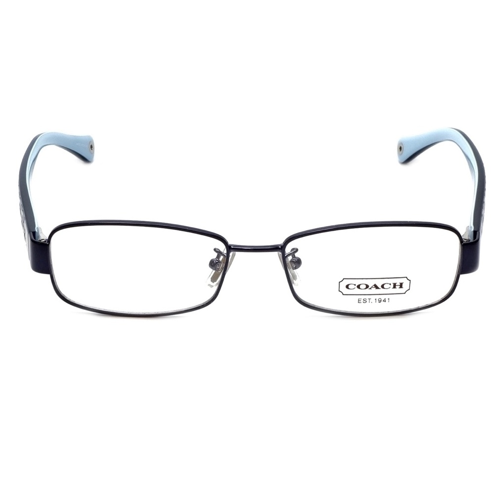 Authentic Coach rectangle prescription glasses.